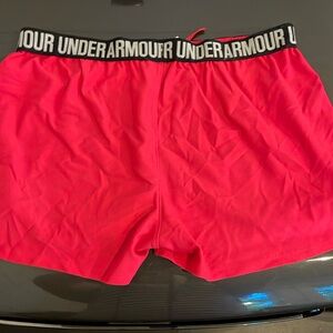 Under armour pink shorts LG